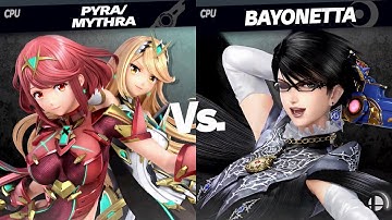 Super Smash Bros. Ultimate - Pyra/Mythra vs Bayonetta