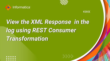 How To View the XML Response  in the log using REST Consumer Transformation