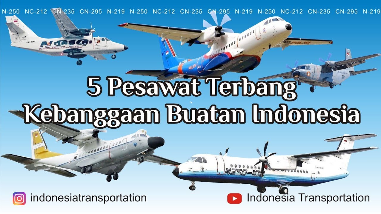 5 Pesawat Terbang Kebanggaan Buatan Indonesia YouTube