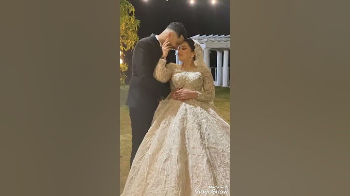 شوفتوا العريس مصمم ياخد بوسه من العروسة وبيقولها انى زوجك....😂😂😂💋