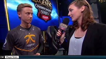 ♠ SEASON 4 ♠ || Interview Winner of Fnatic vs Copenhagen Wolves W1D3 EU LCS Summer split 2014