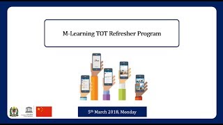 M-learning Refresher's Workshop For Science Tutors Day 2