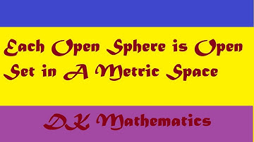 Every open sphere is an  open set in metric space || Urdu ,Hindi