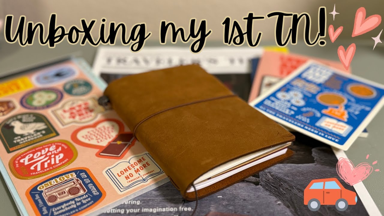 unboxing my first traveler’s notebook | Traveler's Company 2025 Love & Trip Items