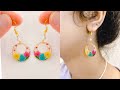 Quick and Easy resin earrings/make these beautiful earrings using natural dried flowers/no mold