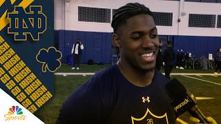 Notre Dame running back Jadarian Price has confidence in Pro Day execution | NBC Sports