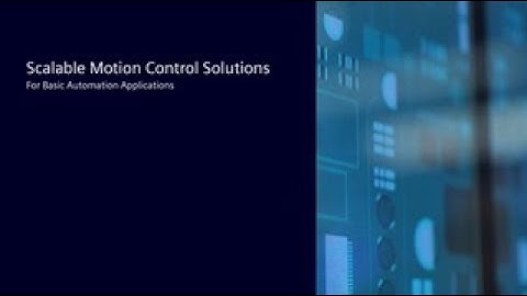 Motion Control Solution for Basic Automation Applications