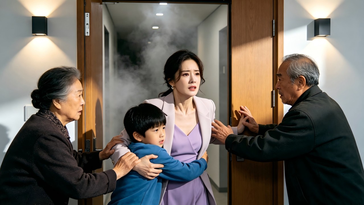 窒息危机！干妈破门救中毒孩子