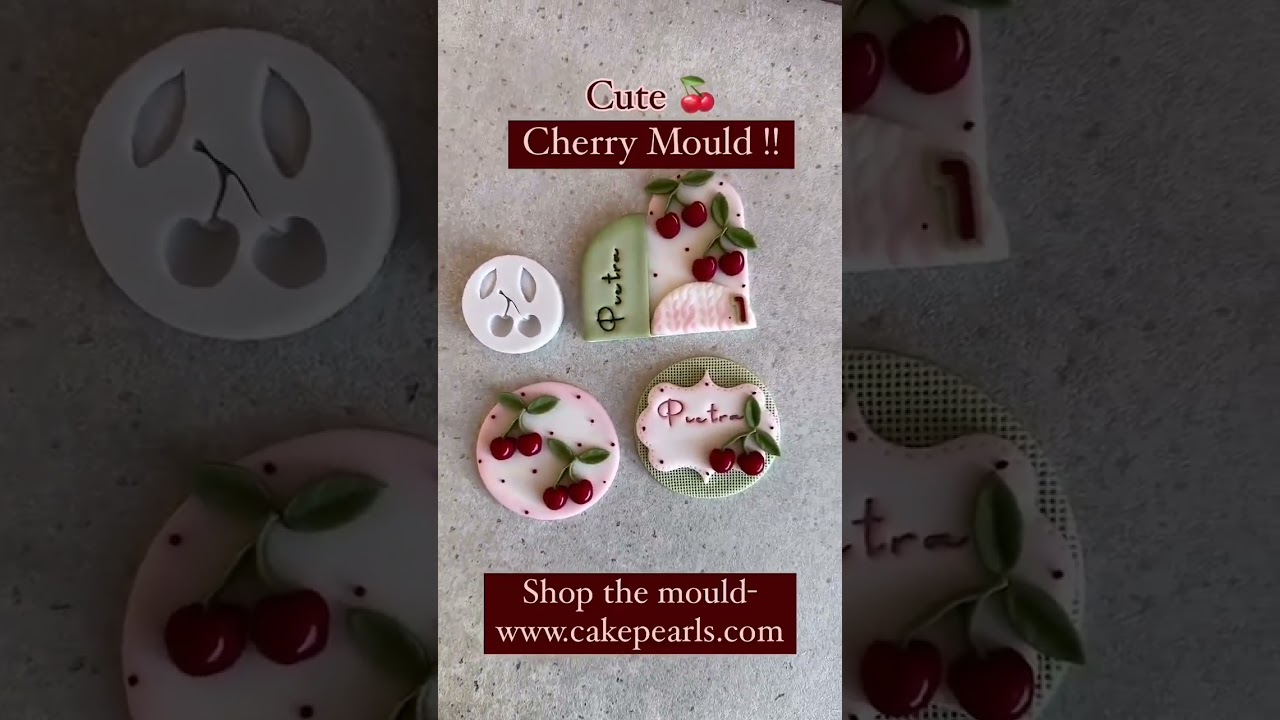 Limited Time Offer 🍒 Cute Cherry Silicone Molds for Adorable Creations | Cake Pearls 