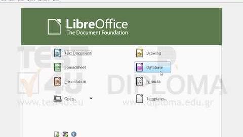 Open the LibreOffice Base application. (If the wizard is displayed, leave it as it is)