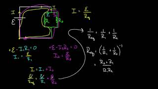 Derivation of equivalent resistance formulas