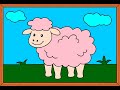 Mari Belajar Mewarnai Domba | Belajar Mewarnai | Mewarnai Anak Anak | Terbaru