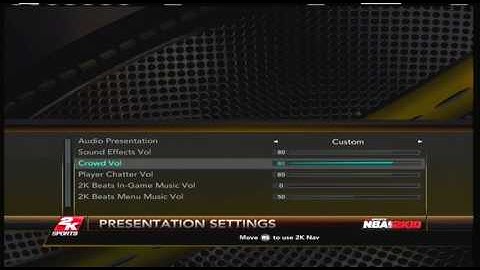 NBA 2k10 - My Player - How To Change Quarter Length