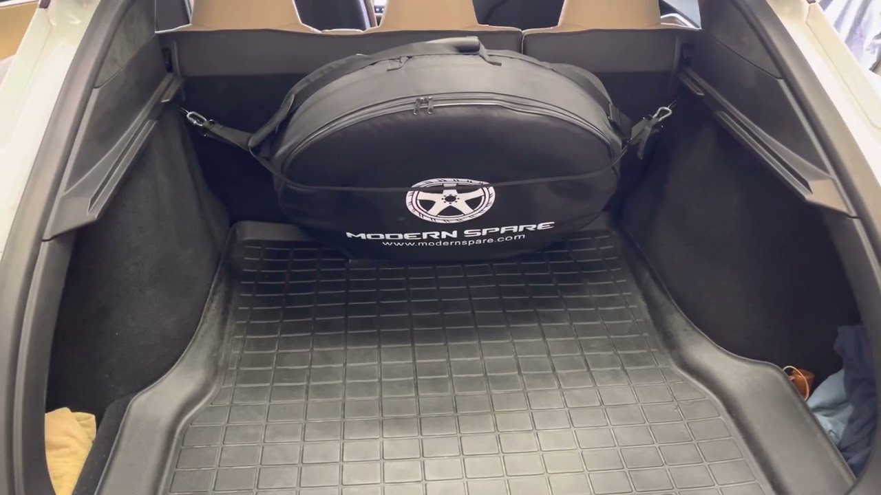 TESLA Model S pare tire best location