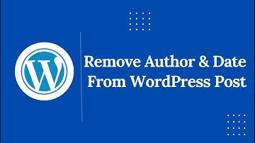 How to Remove Author and Date from WordPress Posts (No Code Needed)