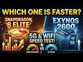 Exynos 2600 vs Snapdragon 8 Elite - 4G/5G/WiFi/Eth Test