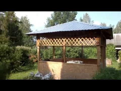 Простая бюджетная беседка