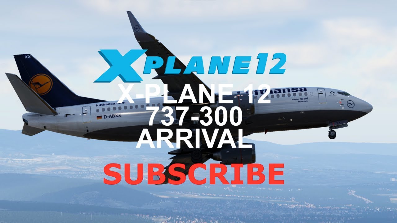 XPlane 12 IXEG Boeing 737300 Arrival Landing Frankfurt 4K w/Reshade