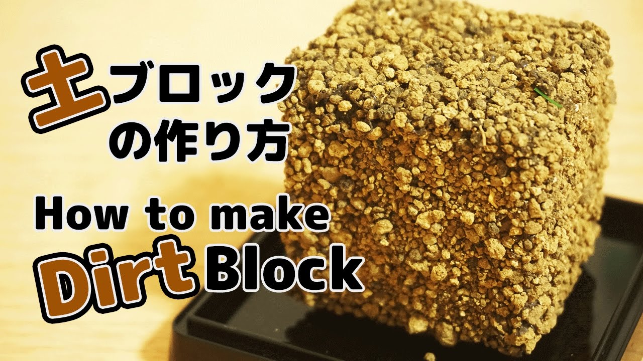 Real Life Minecraft 土ブロックの作り方 How To Make Dirt Block