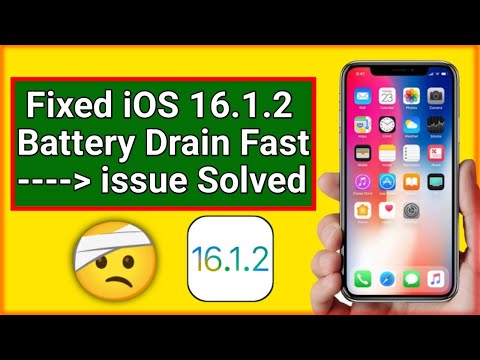iOS 16.1.2 Battery Drain issue iPhone iOS 16.1.2 Battery Drain issue iPhone