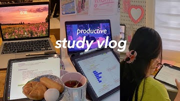 productive study vlog: exam studying, lots of studying, finals week, motivation, 5am productive, uni