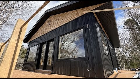 Off grid Cottage Build part 2 - Deck, Siding & finishing touches