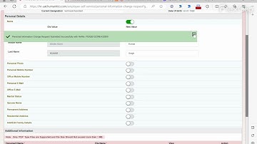 BIHAR HRMS: Personal Information Change Request ( Employee Self Service - ESS Part A)