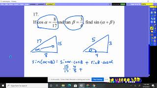 Trig Chapter 10 Practice Test 1 #17