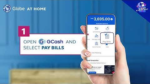 4 Easy Steps to Pay your Globe At Home bill with GCash