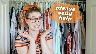 EXTREME CLOSET CLEAN OUT 2020 *my closet shelf collapsed*