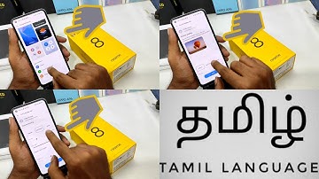 How to Change Font size and Style in REALME 8 in Tamil | How to Change Font Size on REALME 8