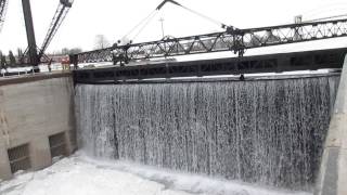 Watch St. Mary's River rush into Sault Ste. Marie's Poe Lock