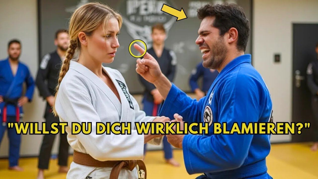 Alle lachen über einfache Frau auf der Matte – 30 Sekunden später liegt der Schwarzgurt am Boden!