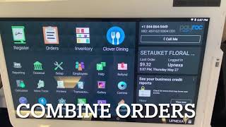 Clover POS - How to combine guests on Clover Dining screenshot 3