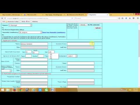 Here we explained of epic (voter id) application. https://www./watch?v=92ygupcixhs