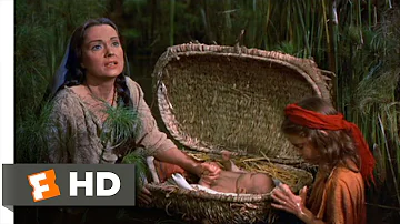 The Ten Commandments (2/10) Movie CLIP - Baby Moses Sent Down the River (1956) HD