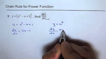 Chain Rule to Find Derivative of Power Function