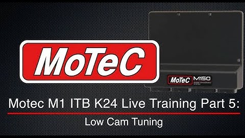 Motec M1 ITB K24 Live Training Part 5: Low Cam Tuning | Evans Performance Academy