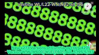 New x272-275 Versions of Cynthia os LOL v420!