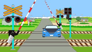PALANG PINTU KERETA API LAMPU ARAH