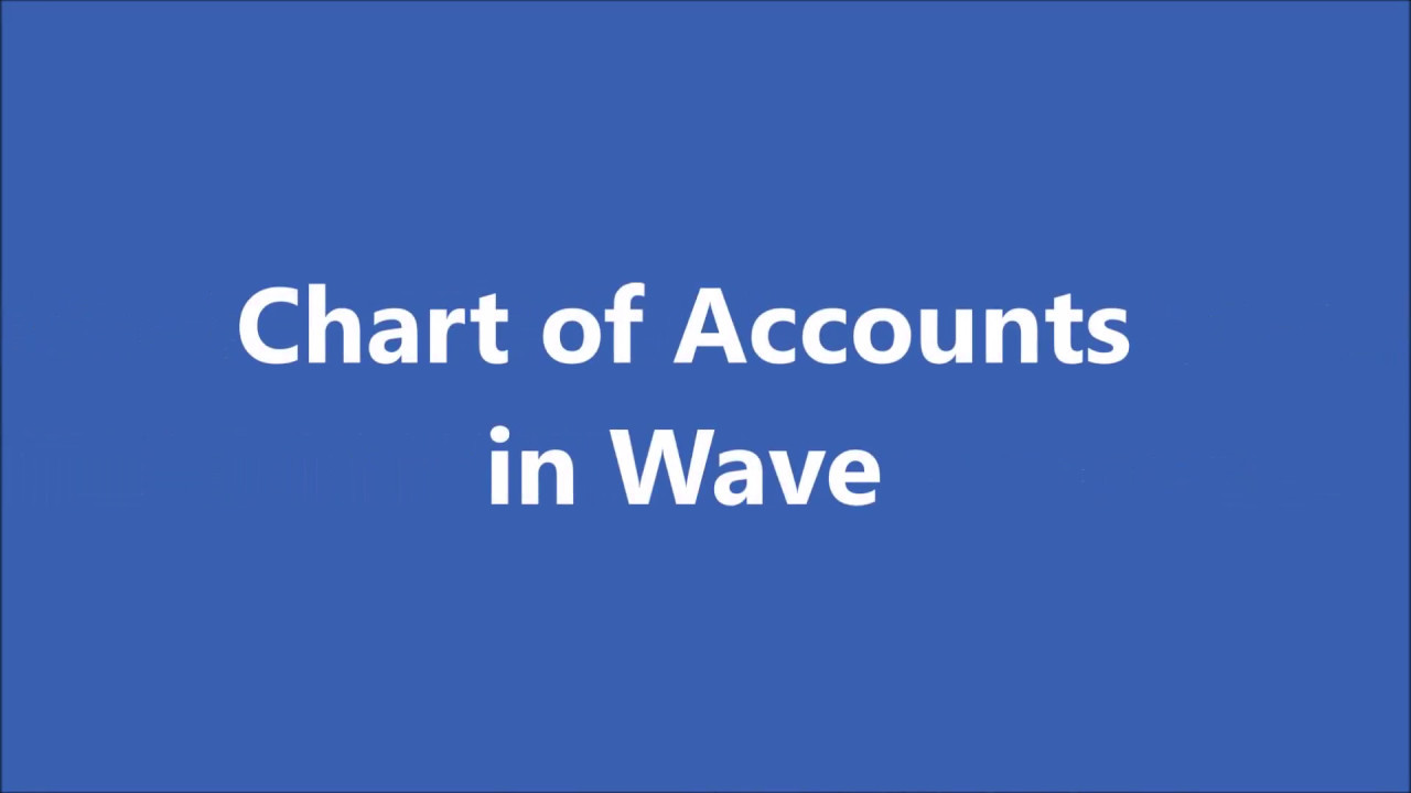 Wave Chart Of Accounts