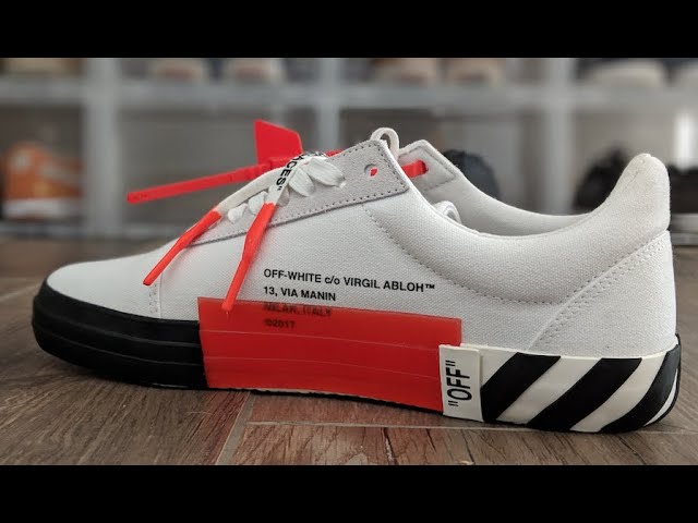 Buy > off white vulc low top sneakers > in stock