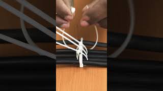 wire management with zip tie