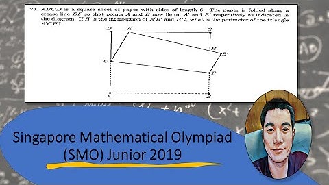 Q23 of SMO 2019 Junior (Geometry: Similar triangles)