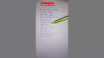 Thumbnail of Uptown Funk lyrics - Mark Ronson #shorts #UptownFunk
