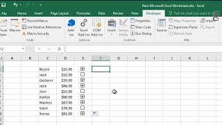 How To Create A Checkbox In Excel How To Insert A Checkbox In Excel