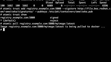 Managing registry trust with Atomic CLI