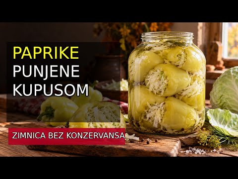 Bakine Paprike punjene kupusom za zimnicu – hrskave, bez konzervansa!