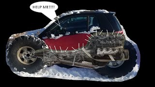 I'm LS swapping my smart car and it's not easy.