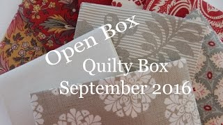 Quilty Box September 2016